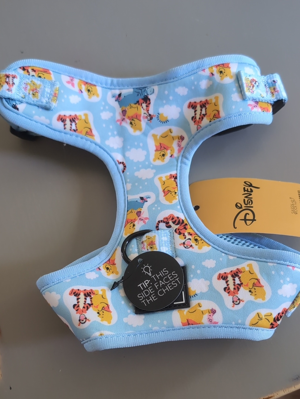 SASSY WOOF Disney Light Blue Winnie the Pooh & Tigger Pet Harness